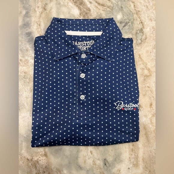 Other - NWT Barstool Golf Polo Navy Stars